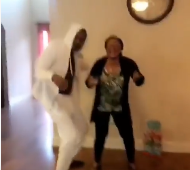 #TuFace & Mom Show Off Dancing Skills