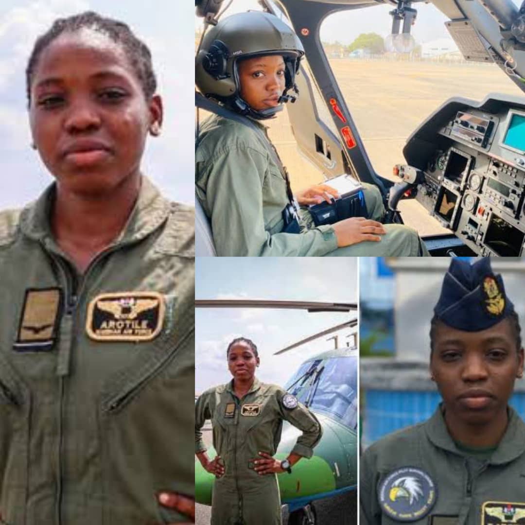 First Female Flying Officer And Combat Pilot, Tolulope Arotile ...