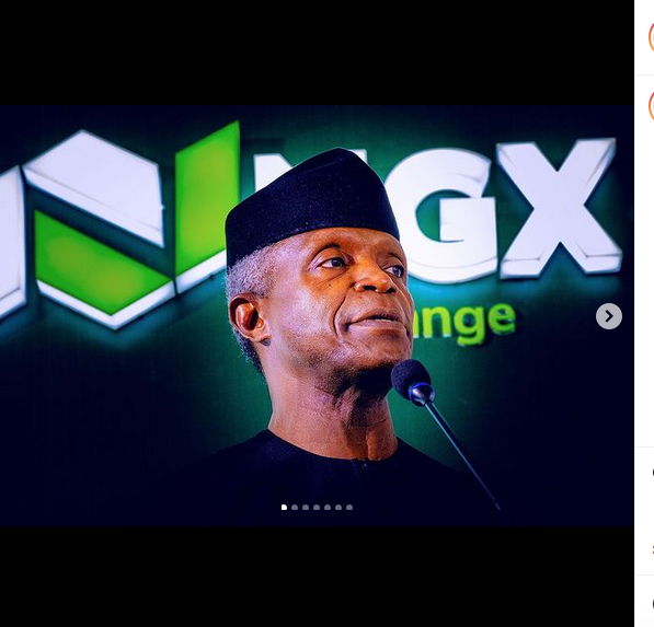 VP Osinbajo Highlight Some NGX Successes At Her First Capital Market Conference