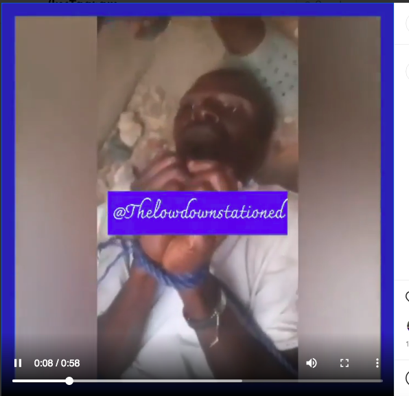 Watch As Man Turned Two Kids To Yam And Was Caught With Different Pampers