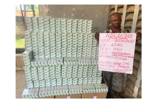NDLEA Arrests Drug Couriers, Seizes 1m tramadol Capsules, Other Substances