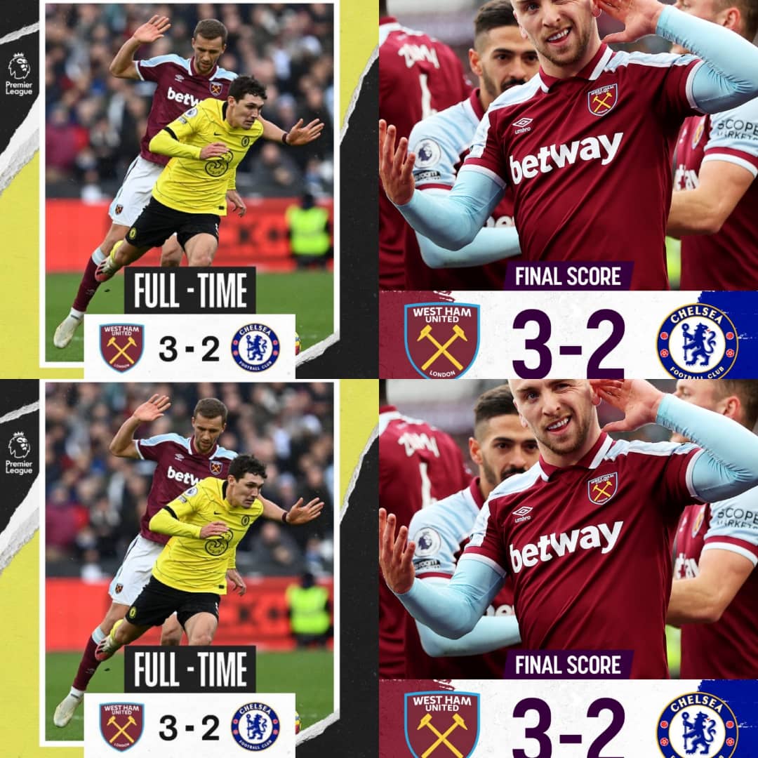 BREAKING: West Ham Come From Behind Twice To Defeat Chelsea - #WHUCHE