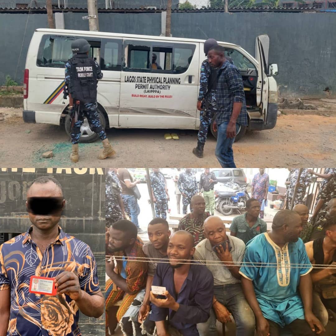 Lagos State Taskforce Rescue LASBCA Officials