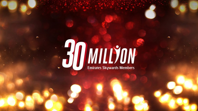 Emirates Skywards Celebrates 30 Million Members With A Whopping 1 million Miles Takeaway