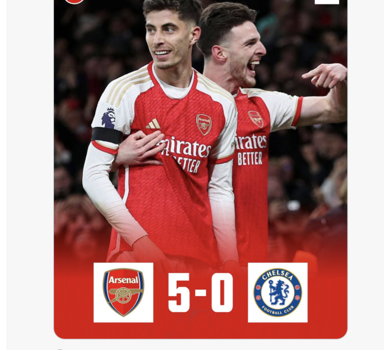 #Arsenal Demolish #Chelsea 5-0