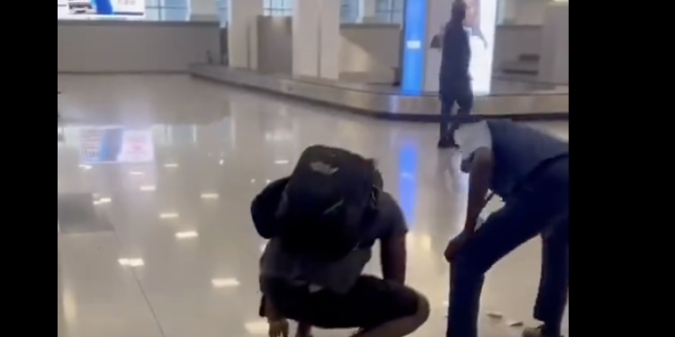 Woman Tears Her Husband’s International Passport At Lagos Airport