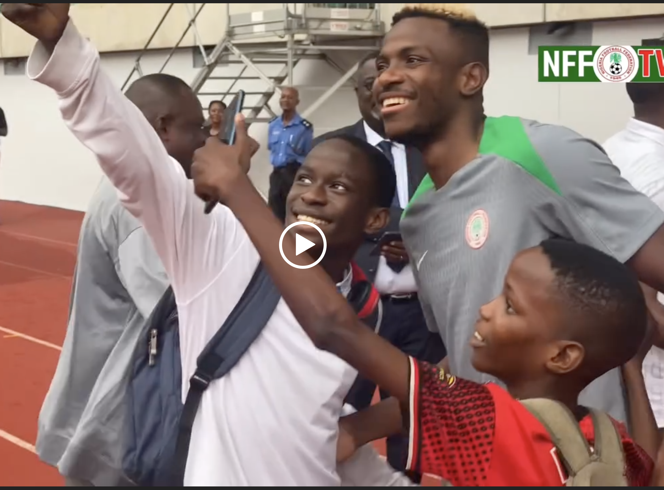 AFCON 2025 QUALIFIERS: Moment Victor Osimhen Gets Heroic Welcome From Super Eagles Teammates [VIDEO]
