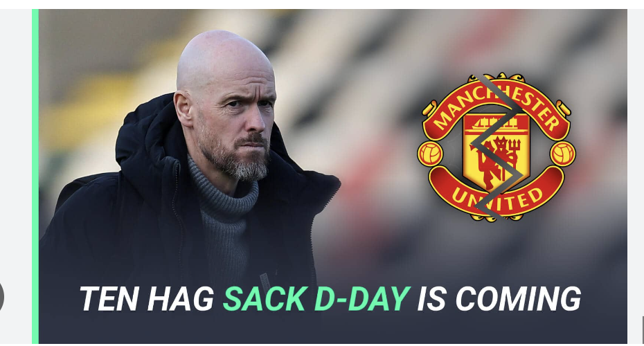 BREAKING: Manchester United Sets Date For Erik Ten Hag Sacking