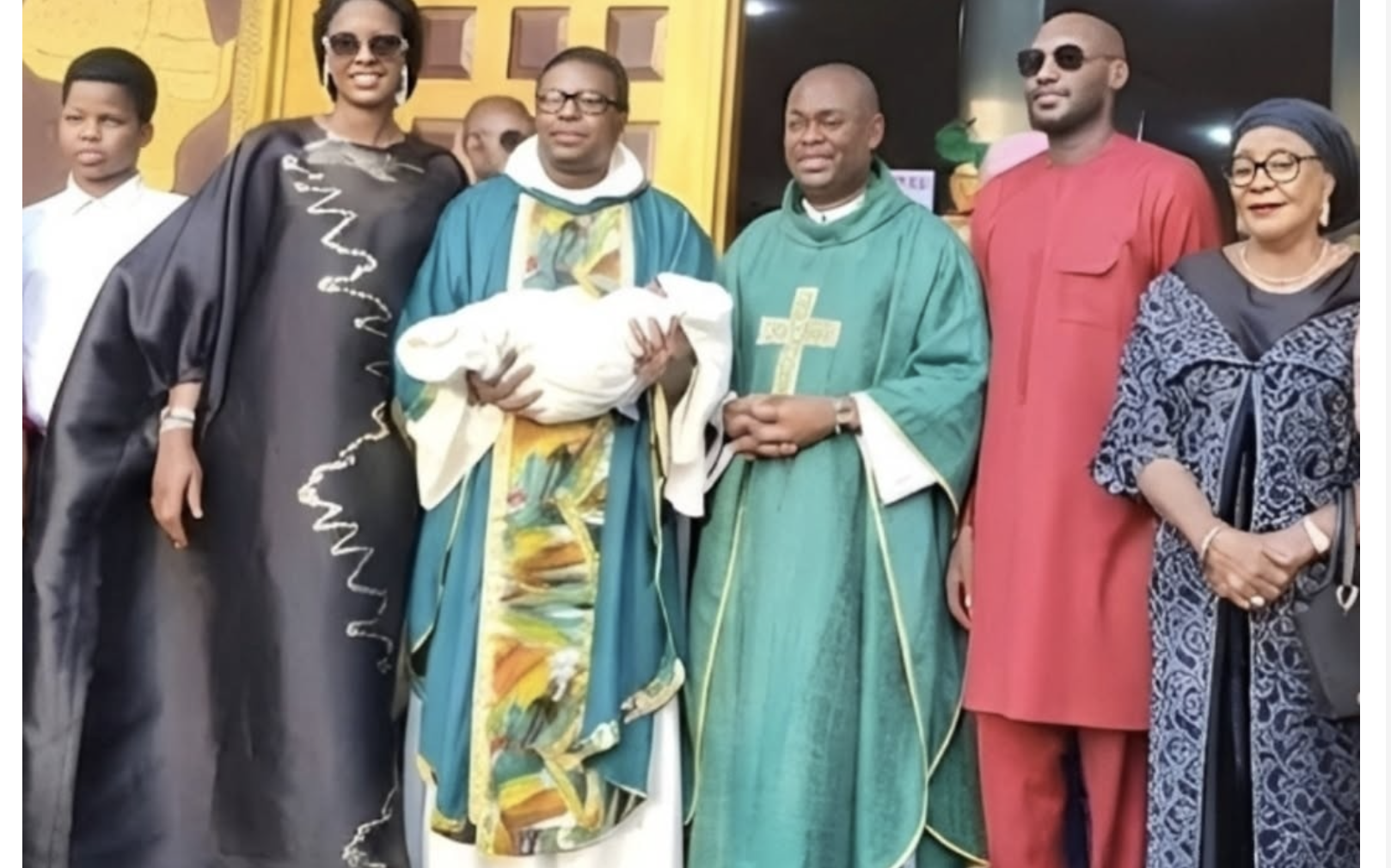 2Face Idibia And Wife Natasha Dedicate Their Child