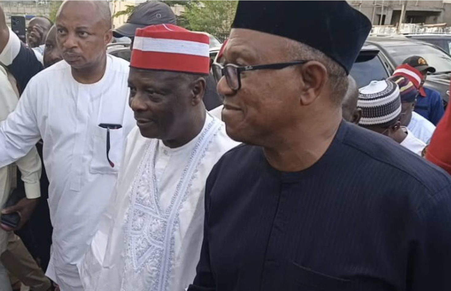 BREAKING: Peter Obi And Kwankwaso Arrives To Join NDC After Quitting ADC