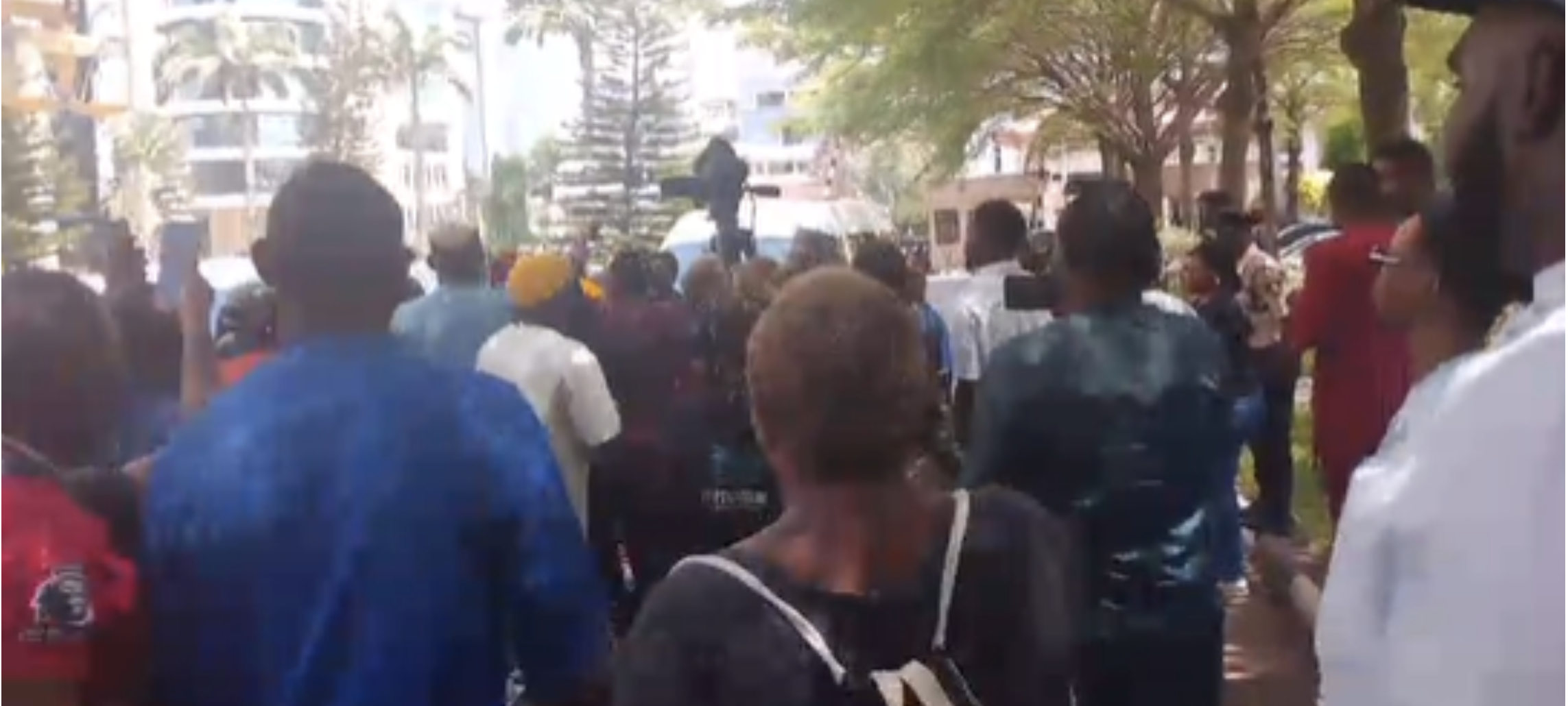 BREAKING: Tension As Angry Youths Block DSS From Whisking Away Justice Crack [PHOTO/VIDEO]